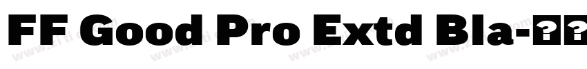FF Good Pro Extd Bla字体转换